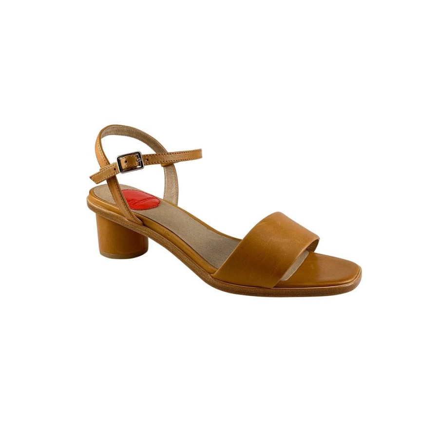 Shoes Zoe Kratzmann | Zoe Kratzmann Retort Amber Leather Low Heel