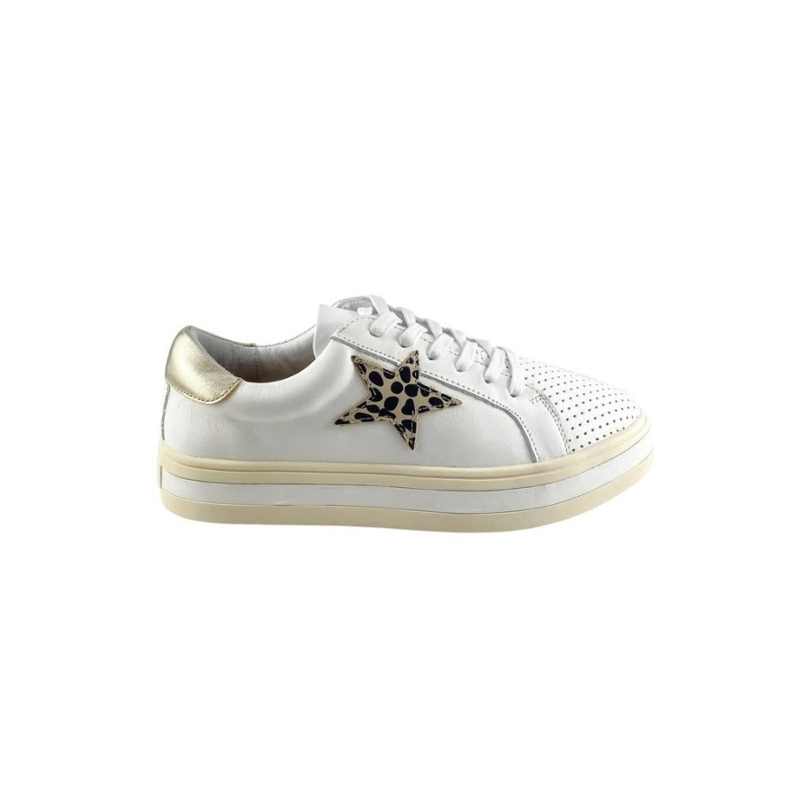 Shoes Alfie & Evie | Alfie & Evie Pixie White Sneakers