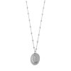 Jewellery Von Treskow | Von Treskow Rosario Necklace With St Christopher Silver