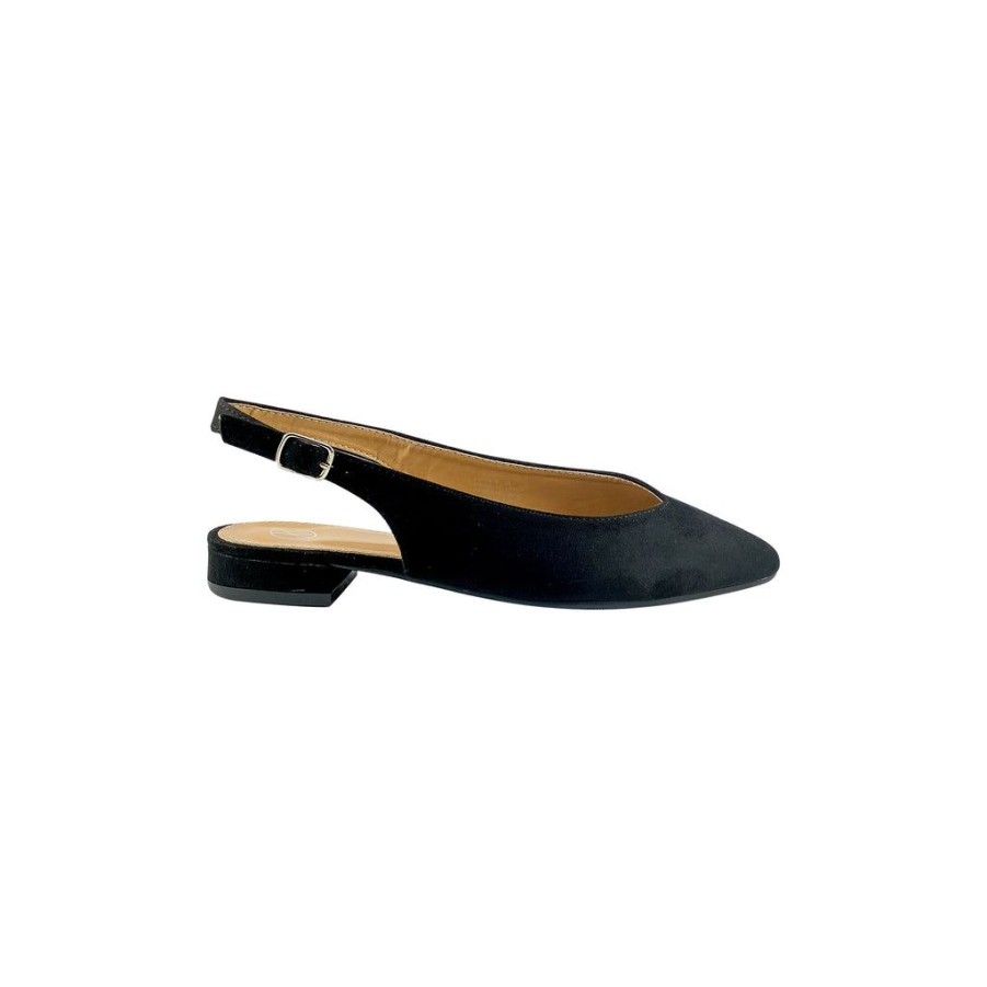 Shoes La Femme Shoes | K Shoes Pippa Black Suede Sandals