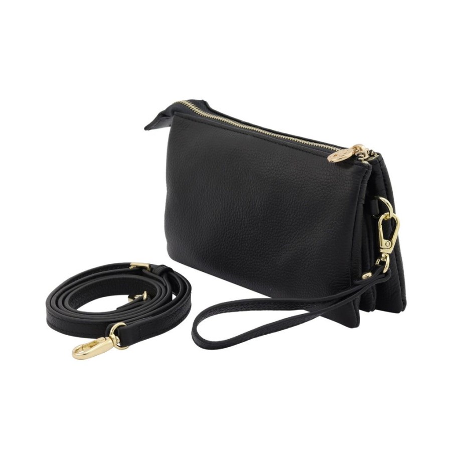 Accessories Willow and Zac | Willow & Zac Evie Black Crossbody