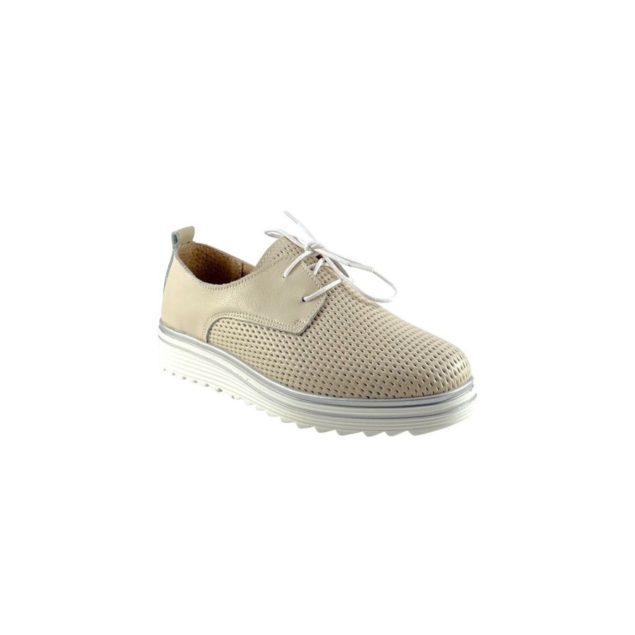 Shoes Just Bee | Just Bee Carnation Nude Leather Shoe