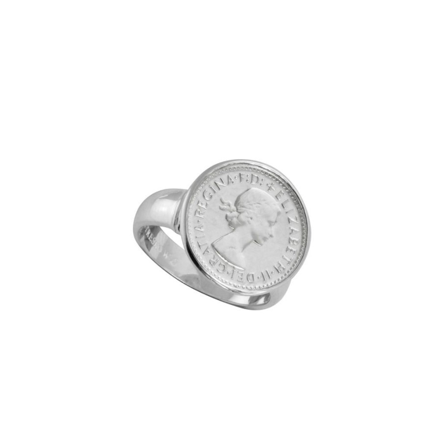 Jewellery Von Treskow | Von Treskow Threepence Coin Ring Silver