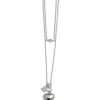 Jewellery Von Treskow | Von Treskow Ball Chain Puffy Heart Necklace Silver