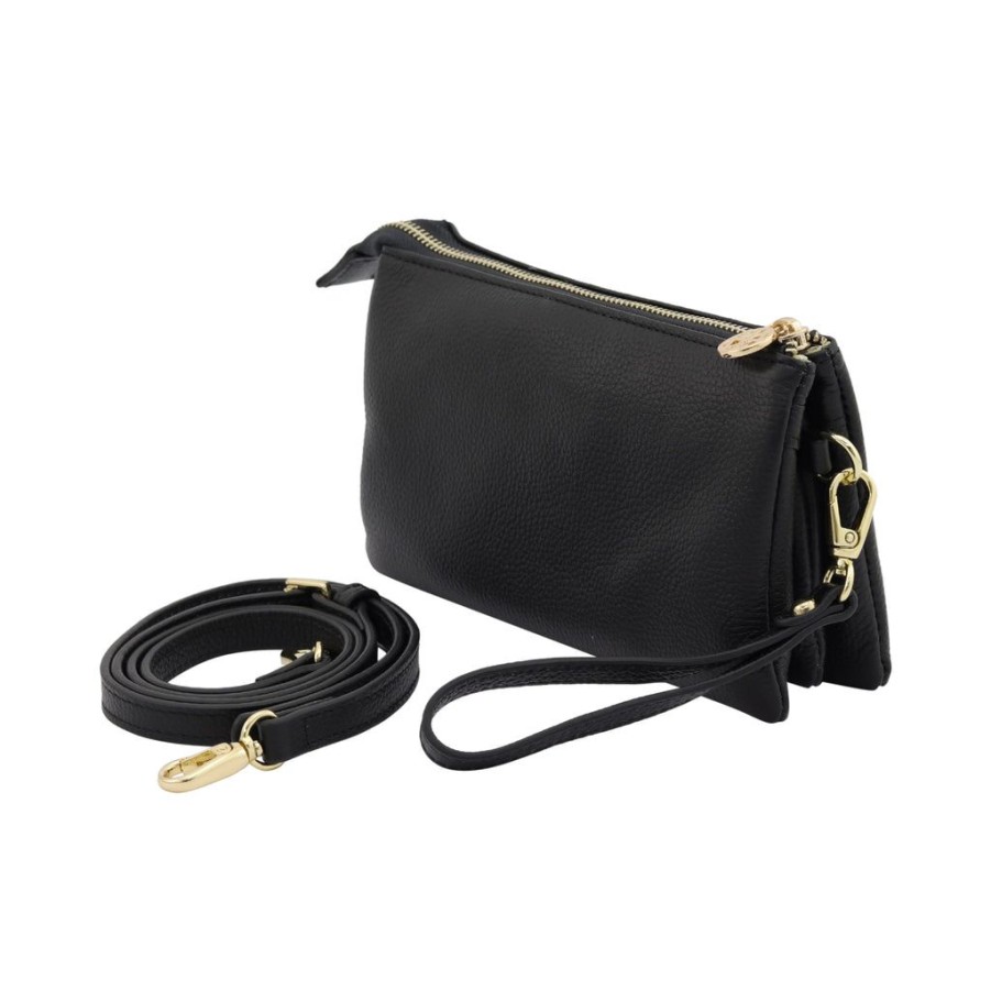 Accessories Willow and Zac | Willow & Zac Evie Black Crossbody