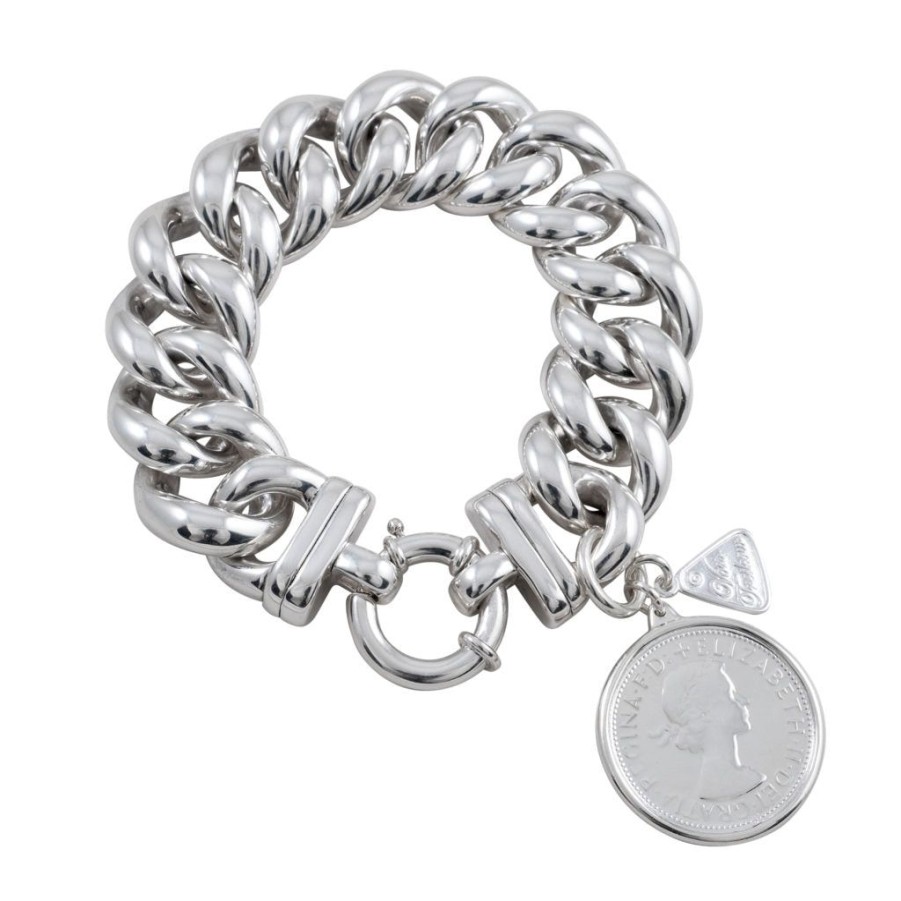 Jewellery Von Treskow | Von Treskow Big Mama Florin Bracelet Silver