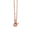 Jewellery Von Treskow | Von Treskow Clip Chain Necklace With Vt Disc Toggle Rose Gold