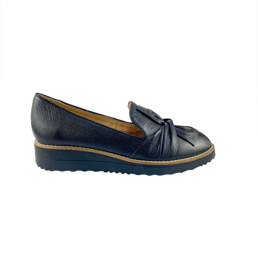 Shoes Top end | Top End Oclem Black Leather Flats