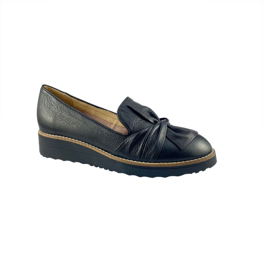 Shoes Top end | Top End Oclem Black Leather Flats