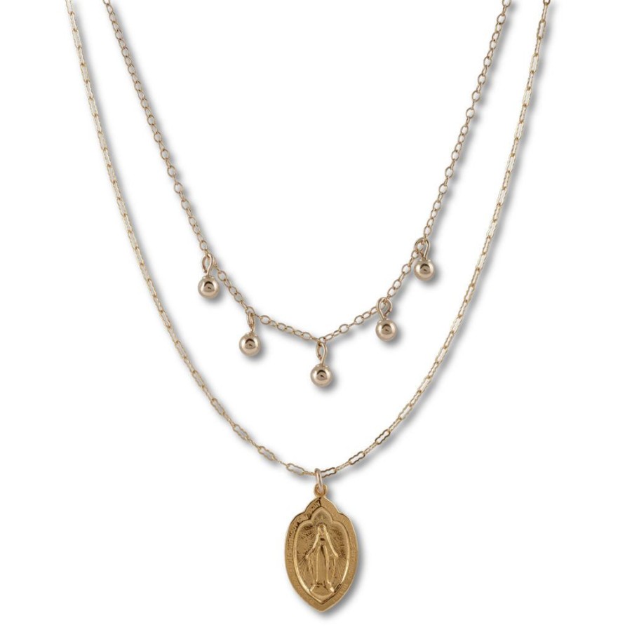 Jewellery Von Treskow | Von Treskow Necklace Set With St Mary Yellow Gold